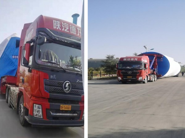 青海共和二期风电项目首套塔筒发货