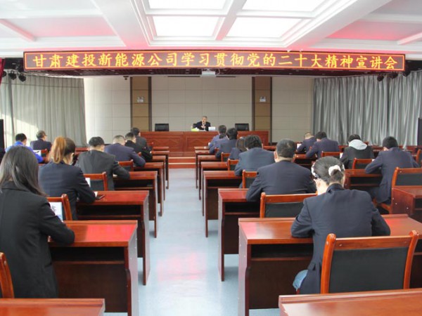 suncitygroup太阳新城开展党的二十大精神宣讲会